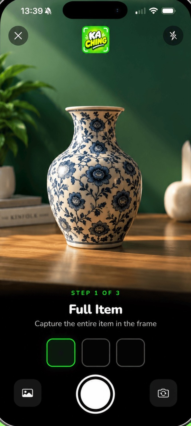 Scan an item with KaChing