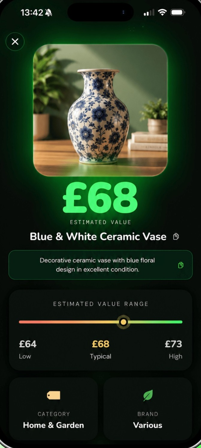 KaChing instant value result
